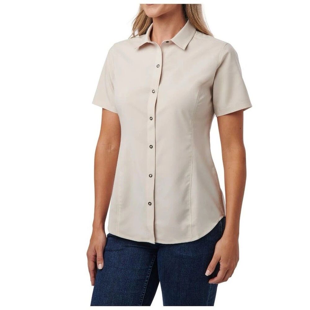 5.11 Tactical Janet Womens XL Shirt Short Sleeve Flex Snap Front